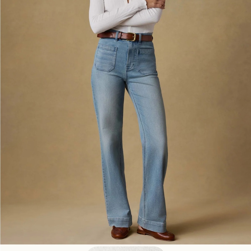 NWOT Faherty stretch terry patch pocket pant - Ea… - image 1